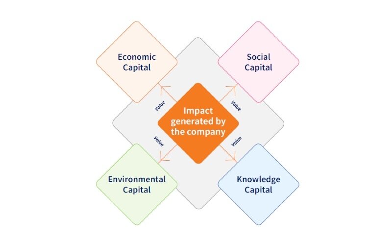 Our distinctive framework: the 4 Capitals model