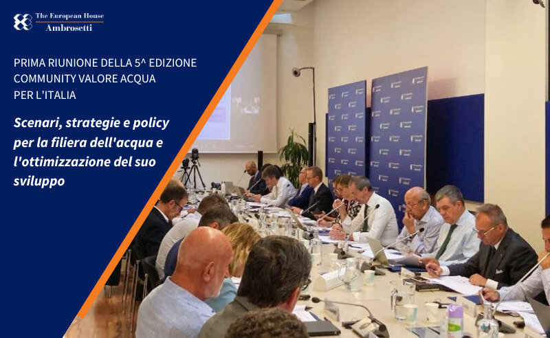 Il Commissario straordinario contro la siccità incontra la Community Valore Acqua per l'Italia