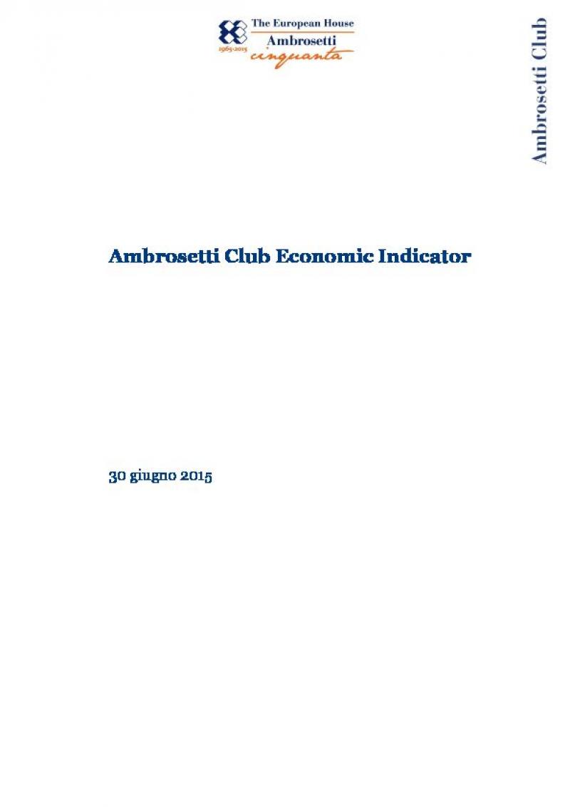 Ambrosetti Club Economic Indicator - Giugno 2015