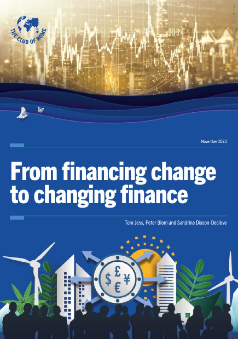 From financing change to changing finance