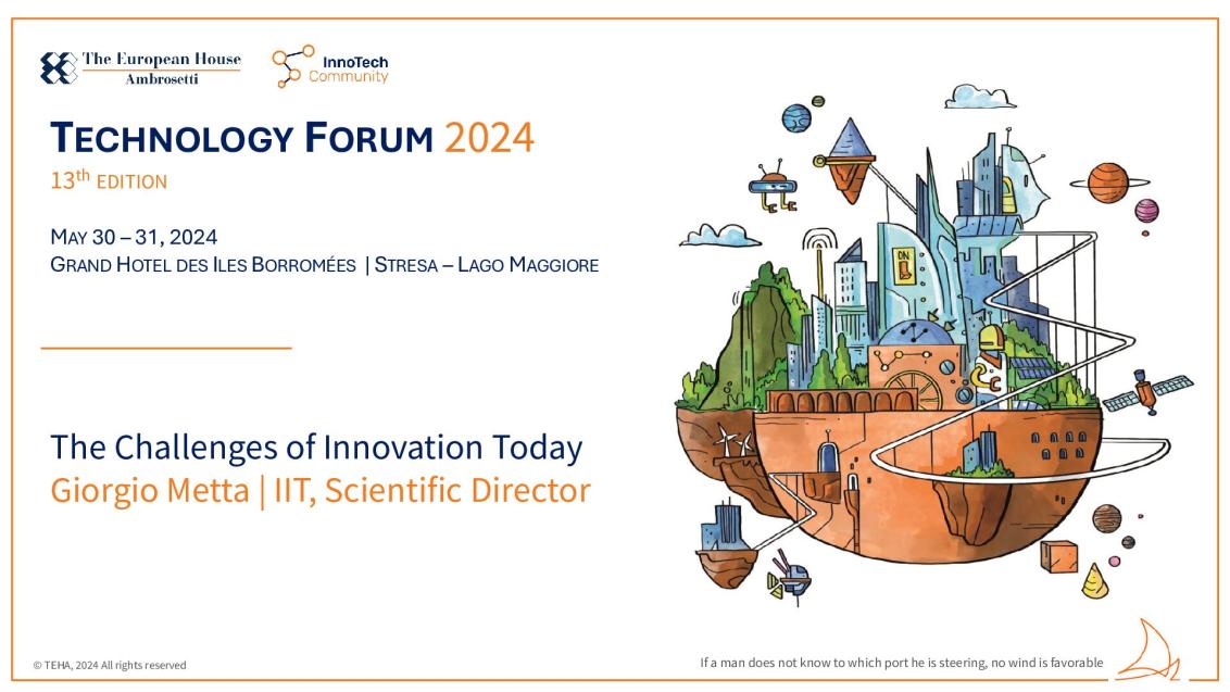 Presentation by Giorgio Metta - Tech Forum 2024