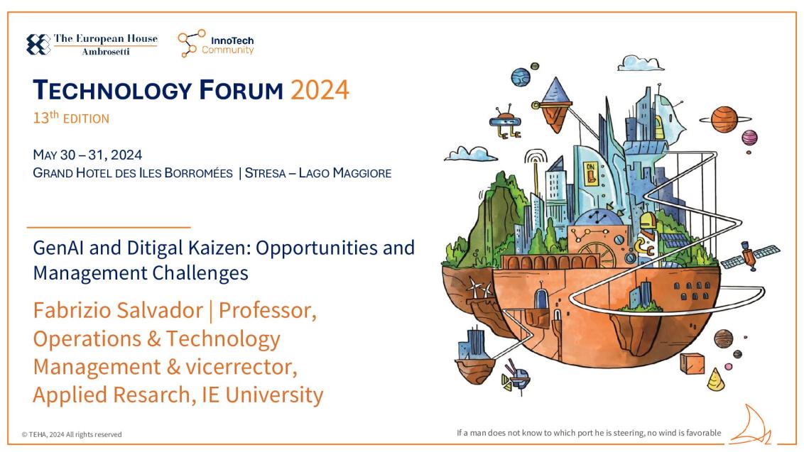 Presentation by Fabrizio Salvador - Tech Forum 2024