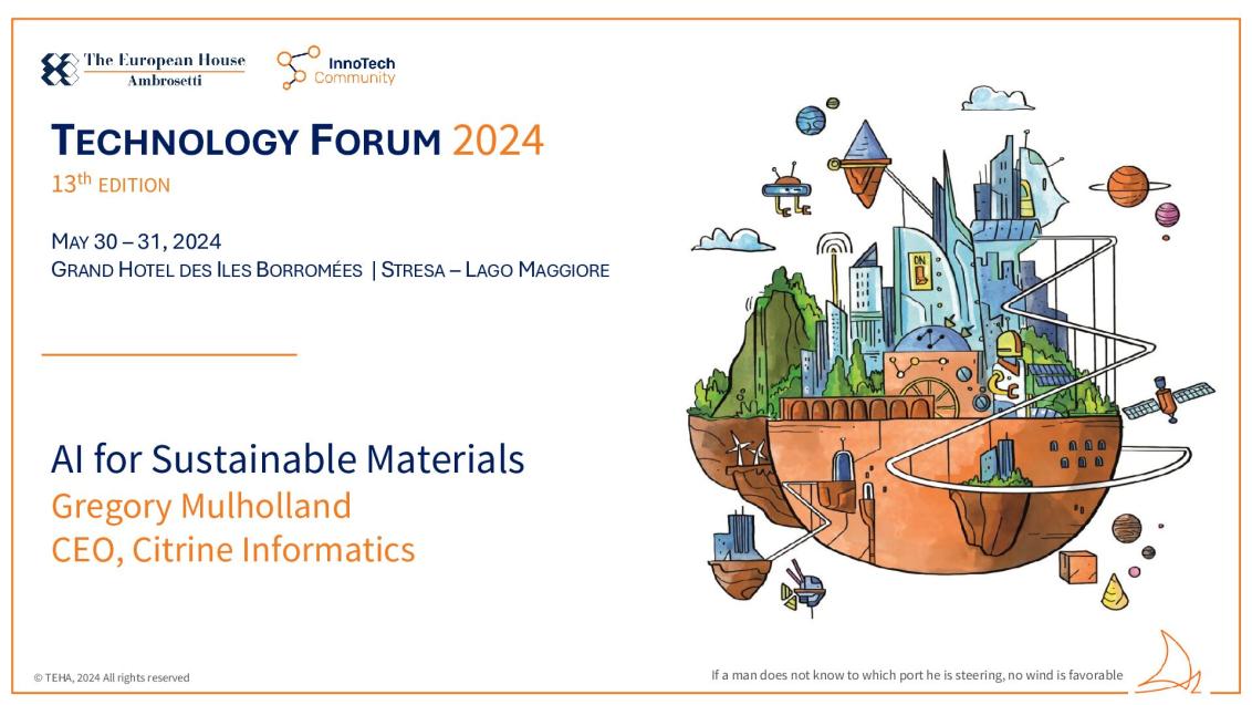 Presentation by Greg Mulholland - Tech Forum 2024