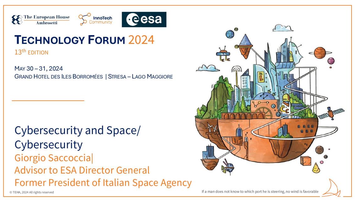 Presentation by Giorgio Saccoccia - Tech Forum 2024