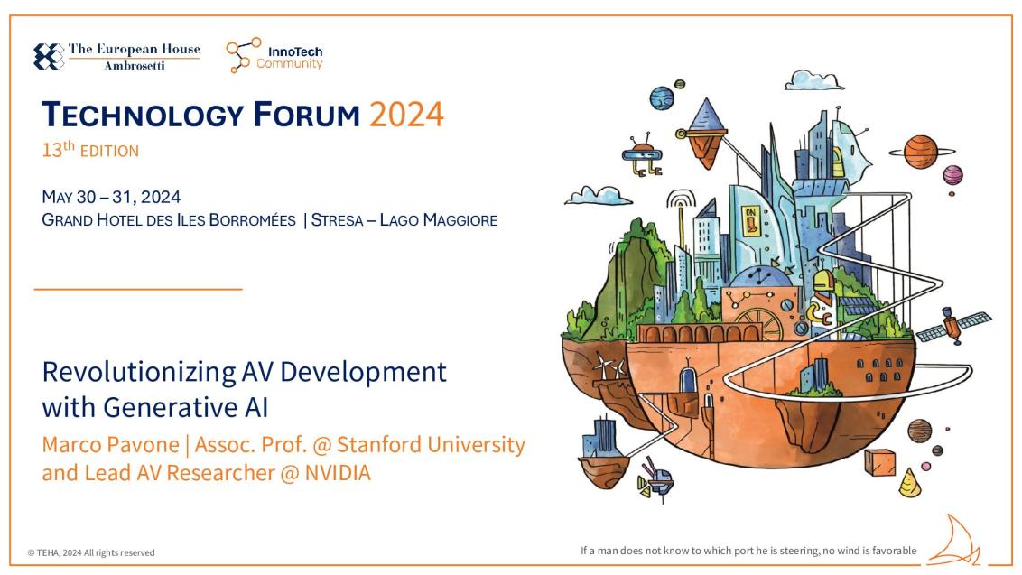 Presentation by Marco Pavone - Tech Forum 2024
