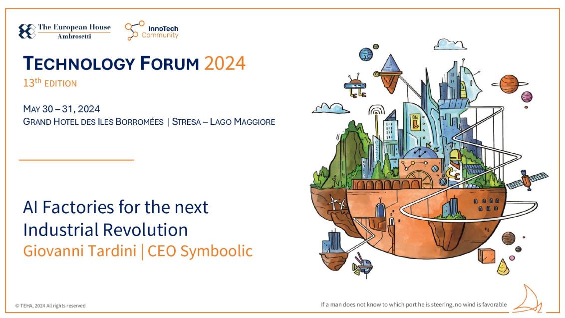 Presentation by Giovanni Tardini - Tech Forum 2024