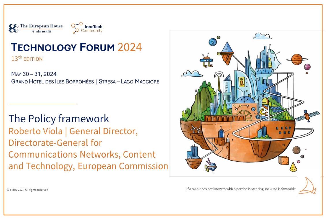 Presentation by Roberto Viola - Tech Forum 2024
