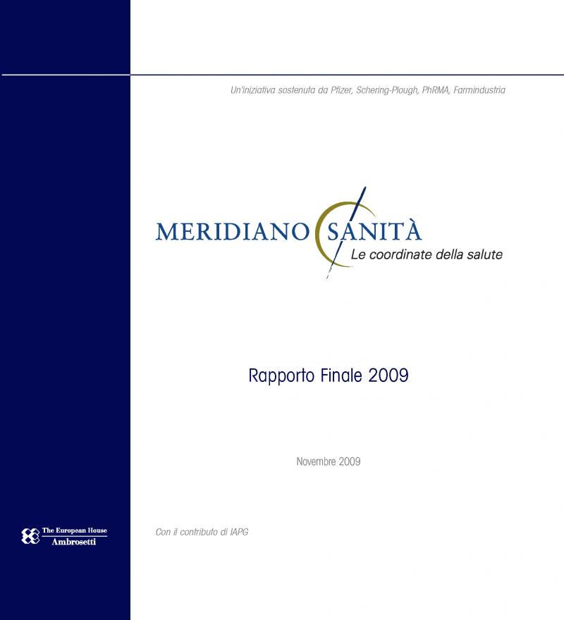 Meridiano Sanità 2009 - Rapporto Finale