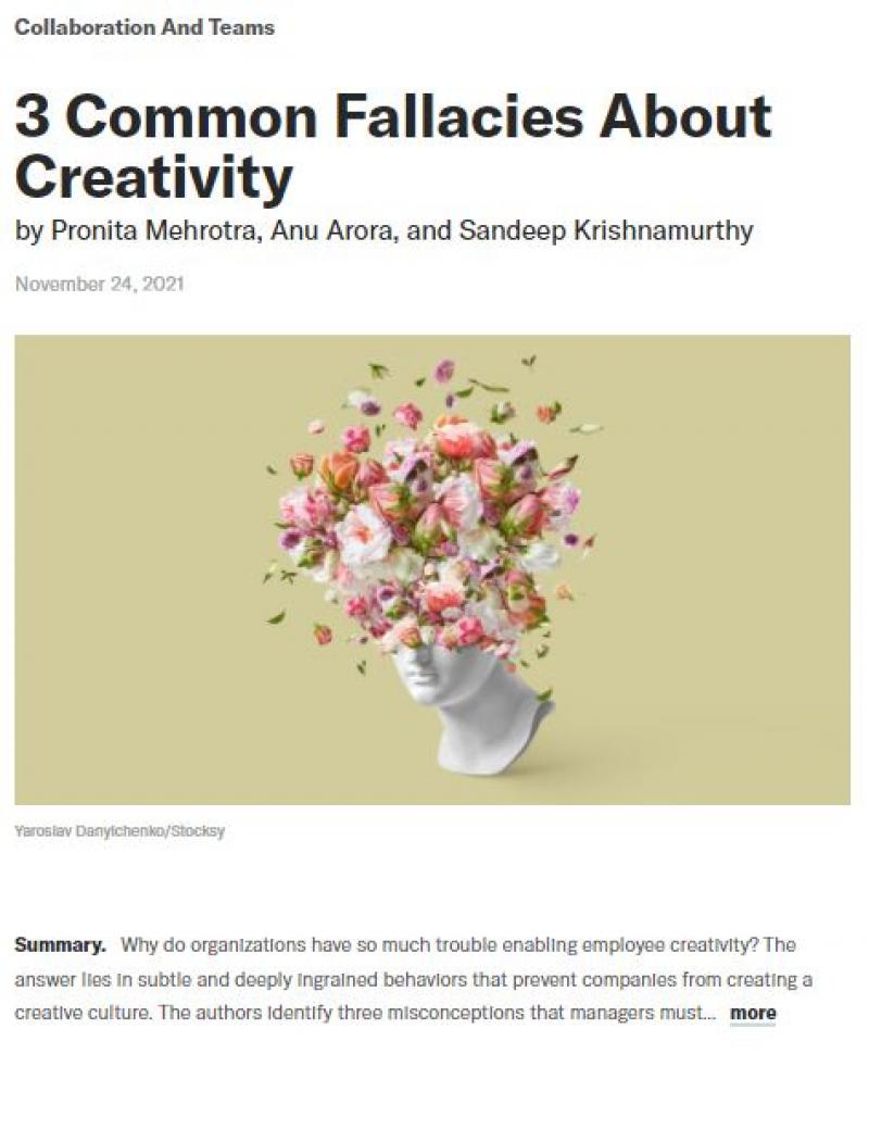 3 common fallacies about creativity