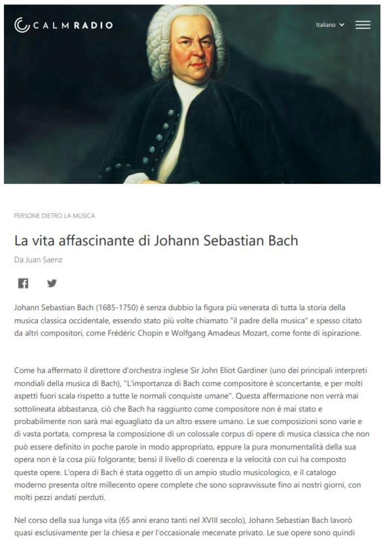 La vita affascinante di Johann Sebastian Bach