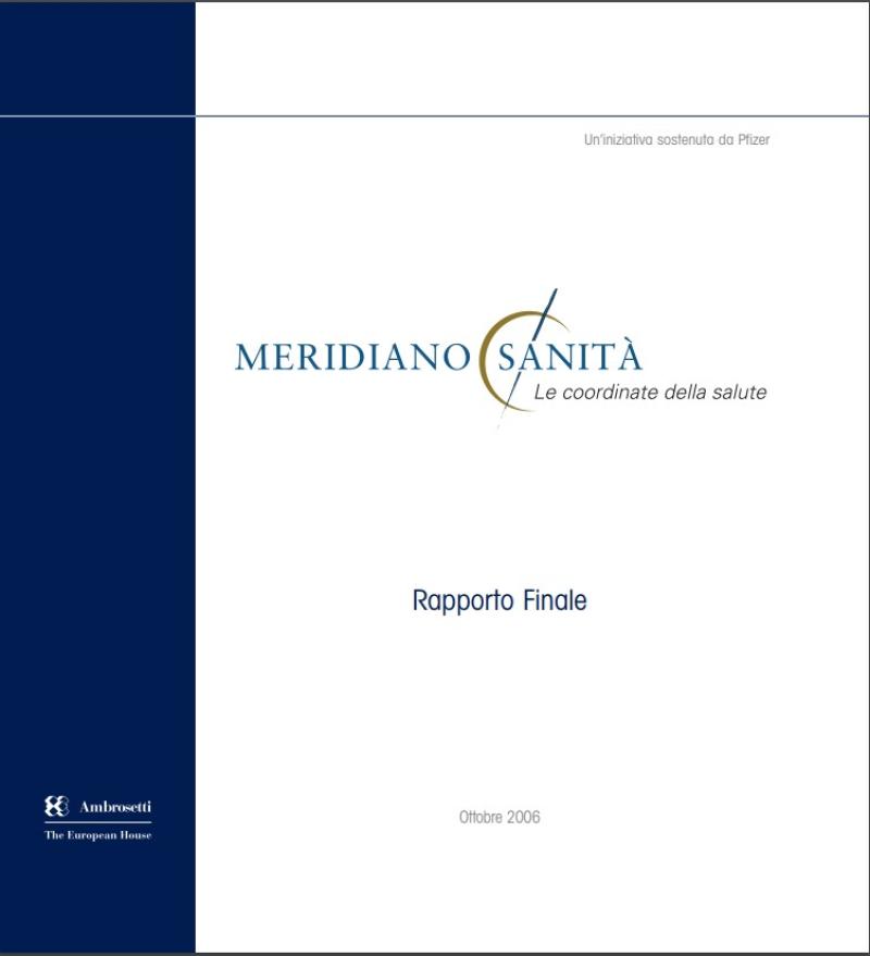 Meridiano Sanità 2006 - Final report