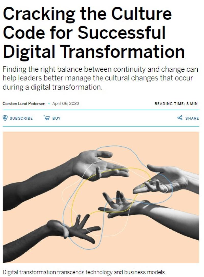 Cracking the Culture Code for Successful Digital Transformation