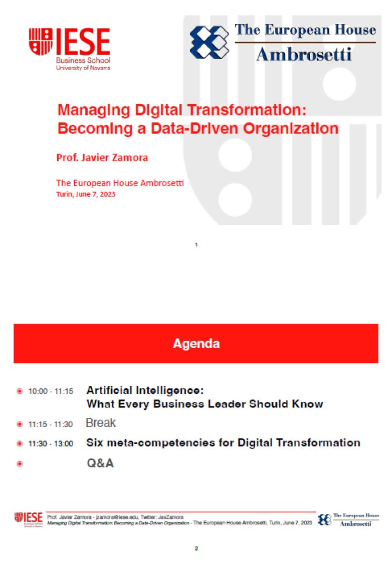 Managing Digital Transformation: Becoming a Data-Driven Organization