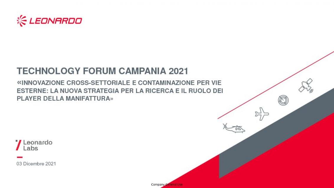 Presentazione di Alessandro Massa - Technology Forum Campania 2021 
