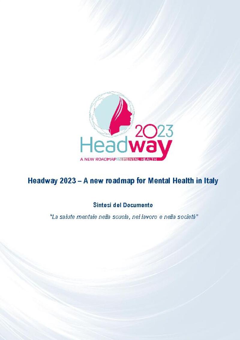 Headway 2023 - La salute mentale nella scuola, nel lavoro e nella società