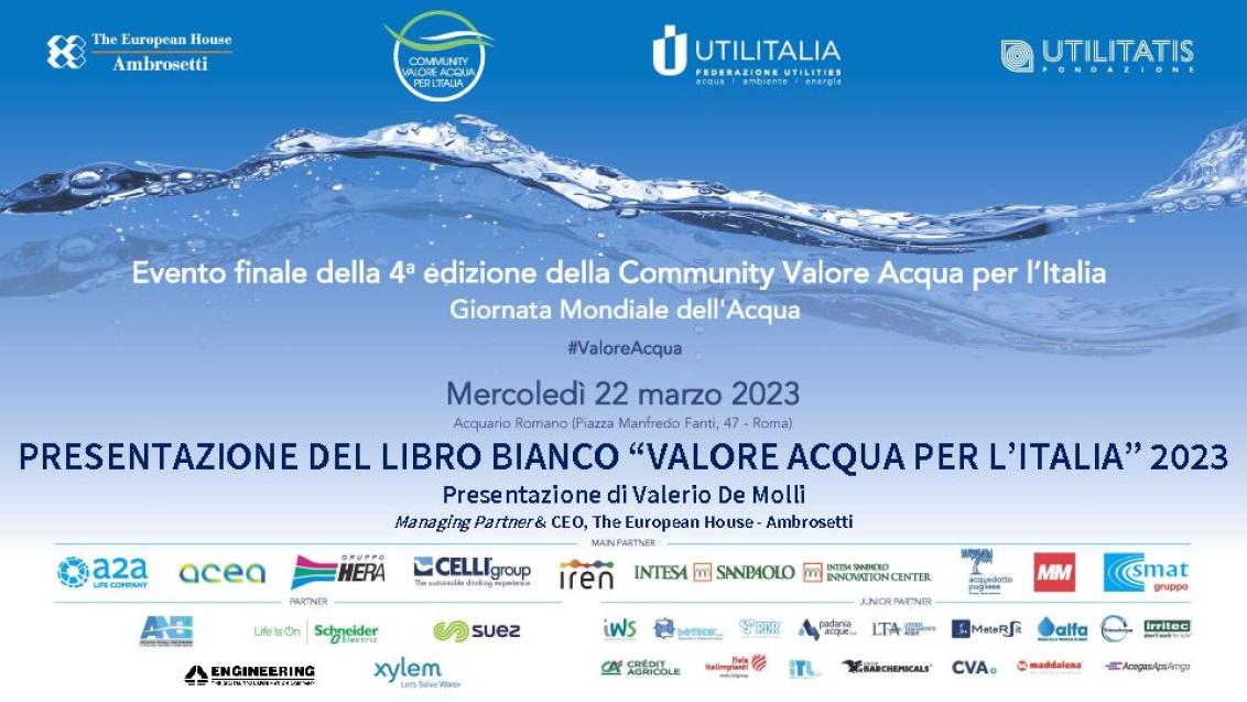 Presentation by Valerio De Molli - White Book Value of Water 2023