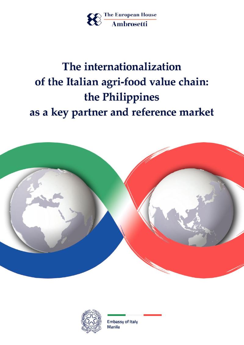 Position Paper - The internationalization of the Italian agri-food value chain: the Philippines as a key partner and reference market