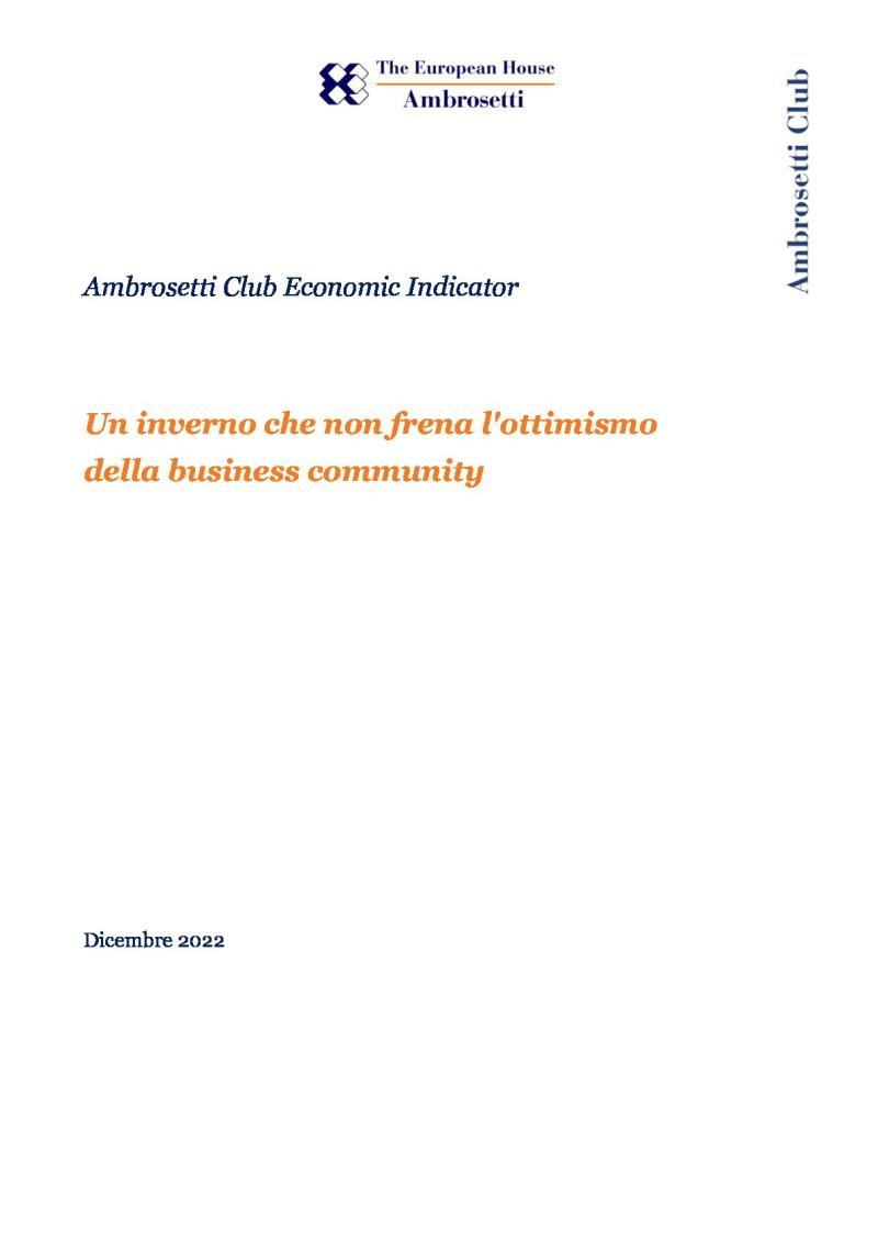 Ambrosetti Club Economic Indicator - Dicembre 2022