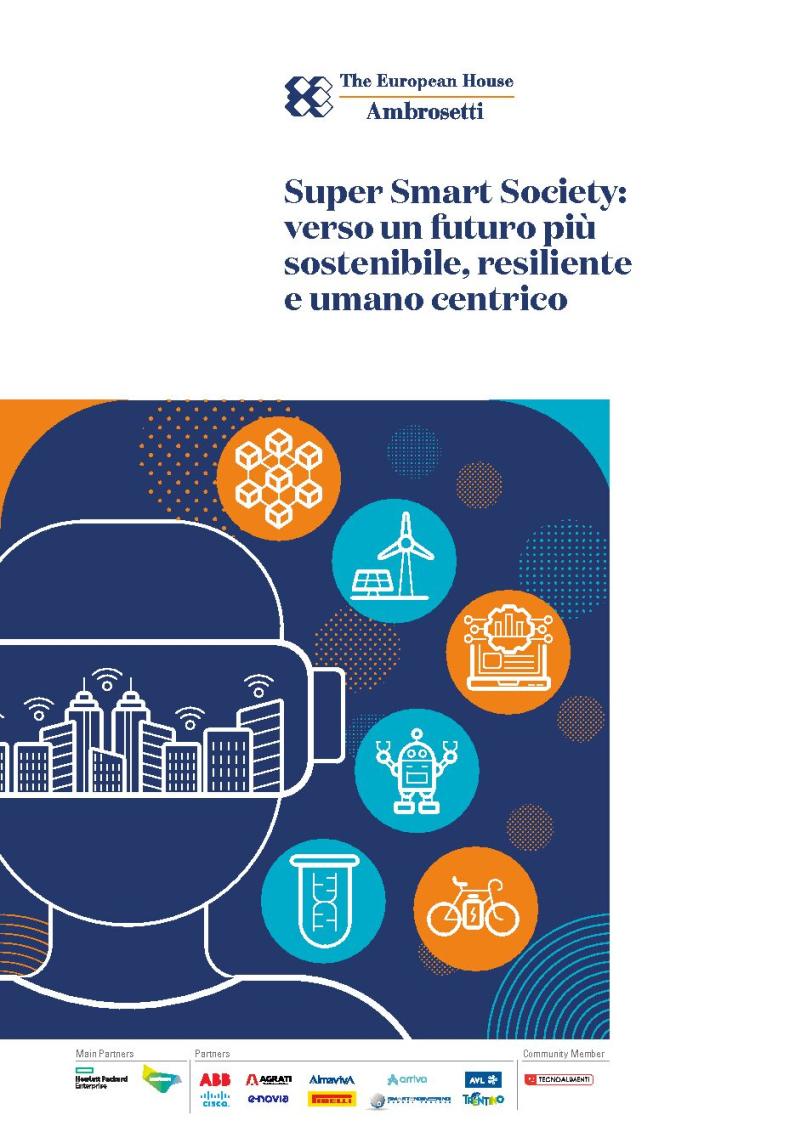 Position Paper - Super Smart Society: verso un futuro più sostenibile, resiliente e umano centrico