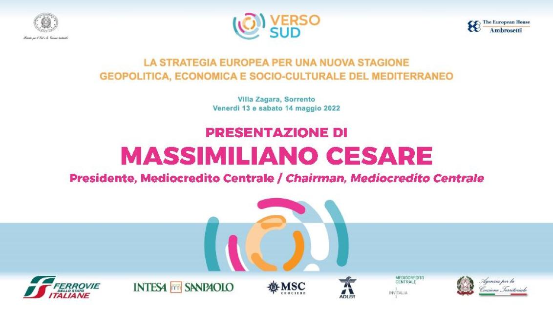 Presentation by Massimiliano Cesare - 2022 Verso Sud 
