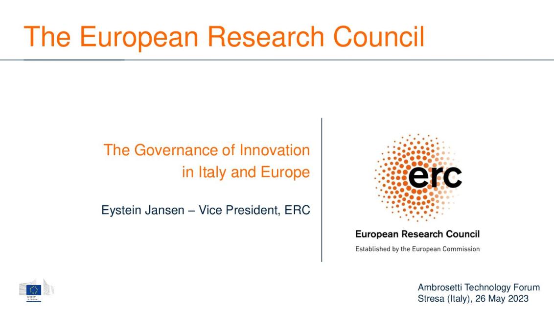 Presentation by Eystein Jansen - Tech Forum 2023