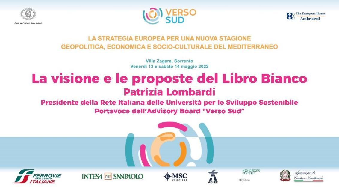 Presentation by Patrizia Lombardi - 2022 Verso Sud