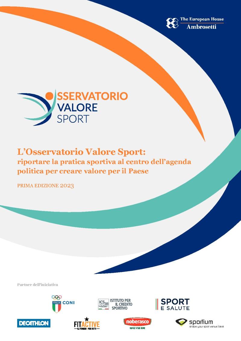 Rapporto - Osservatorio Valore Sport 2023