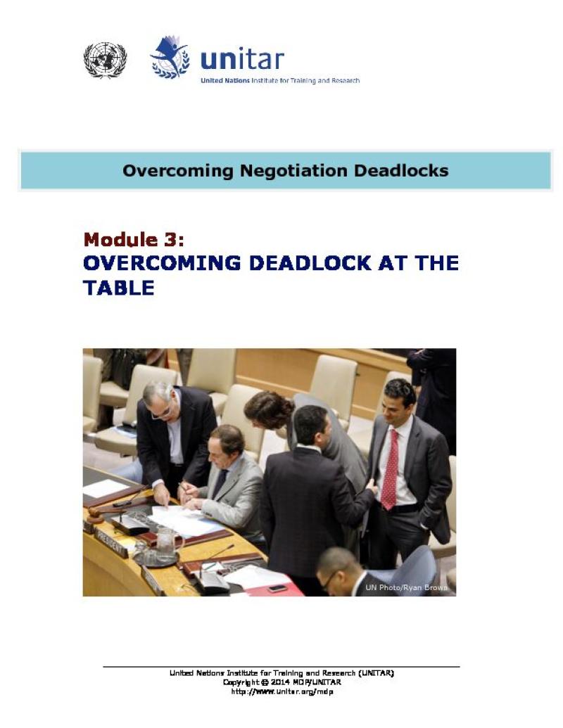 Overcoming deadlock at the table