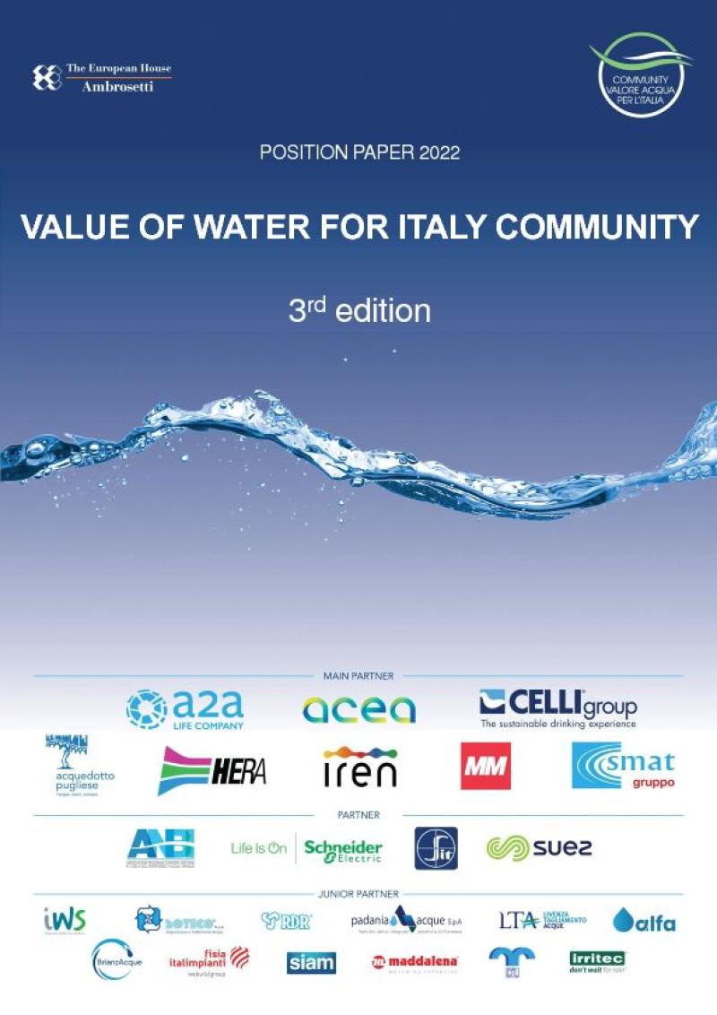 Position Paper 2022 - Value of Water for Italy