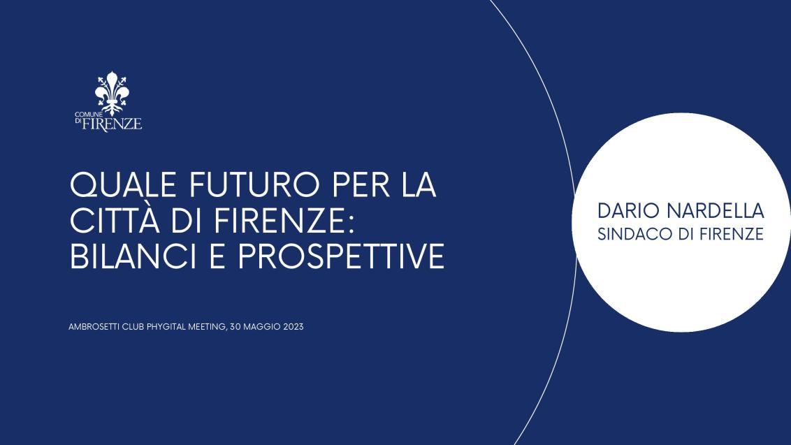  Which future for the city of Florence