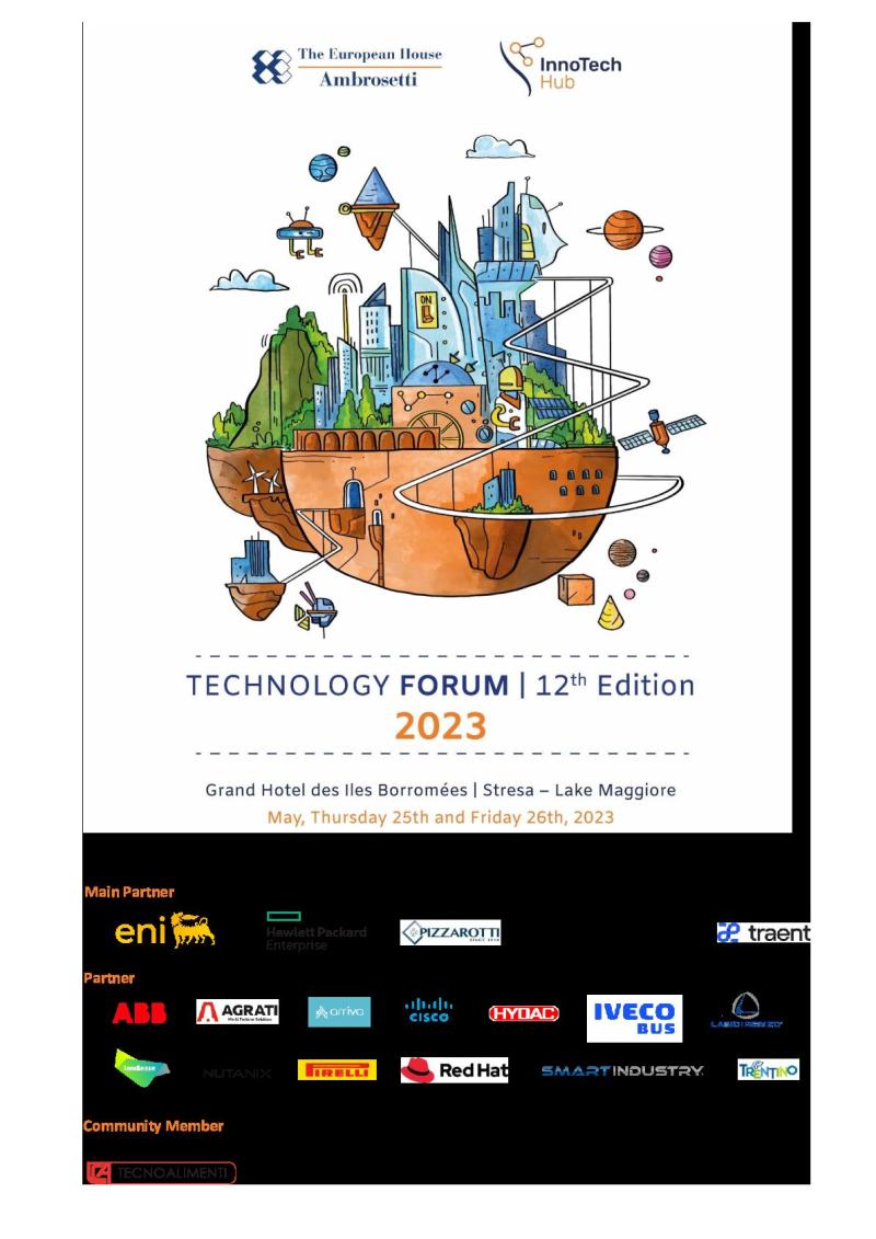 Programma - Technology Forum 2023
