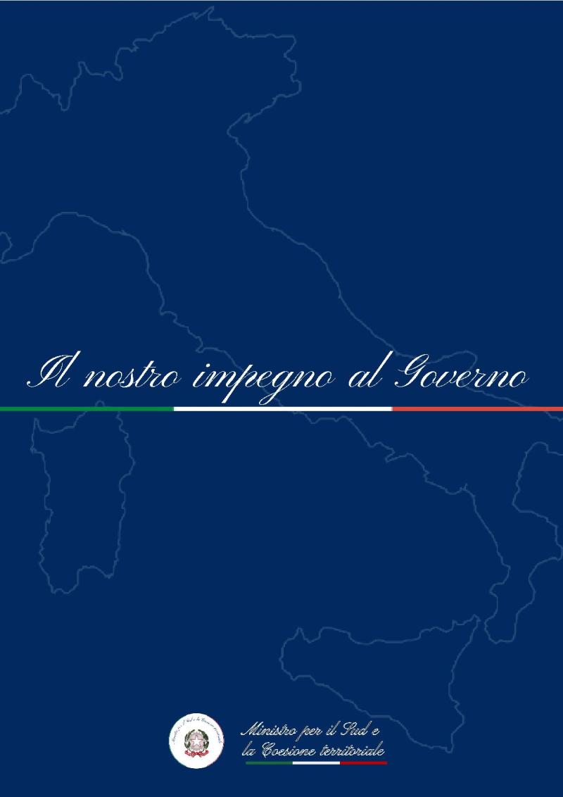 Leaflet - Minister for Southern Italy and Territorial Cohesion