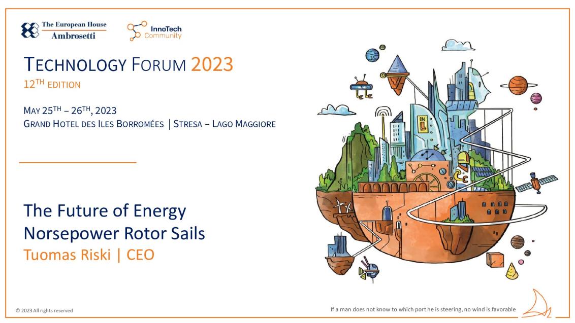 Presentation by Tuomas Riski - Tech Forum 2023