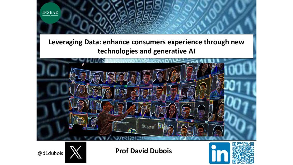 Leveraging Data: enhance consumers experience through new technologies and generative AI