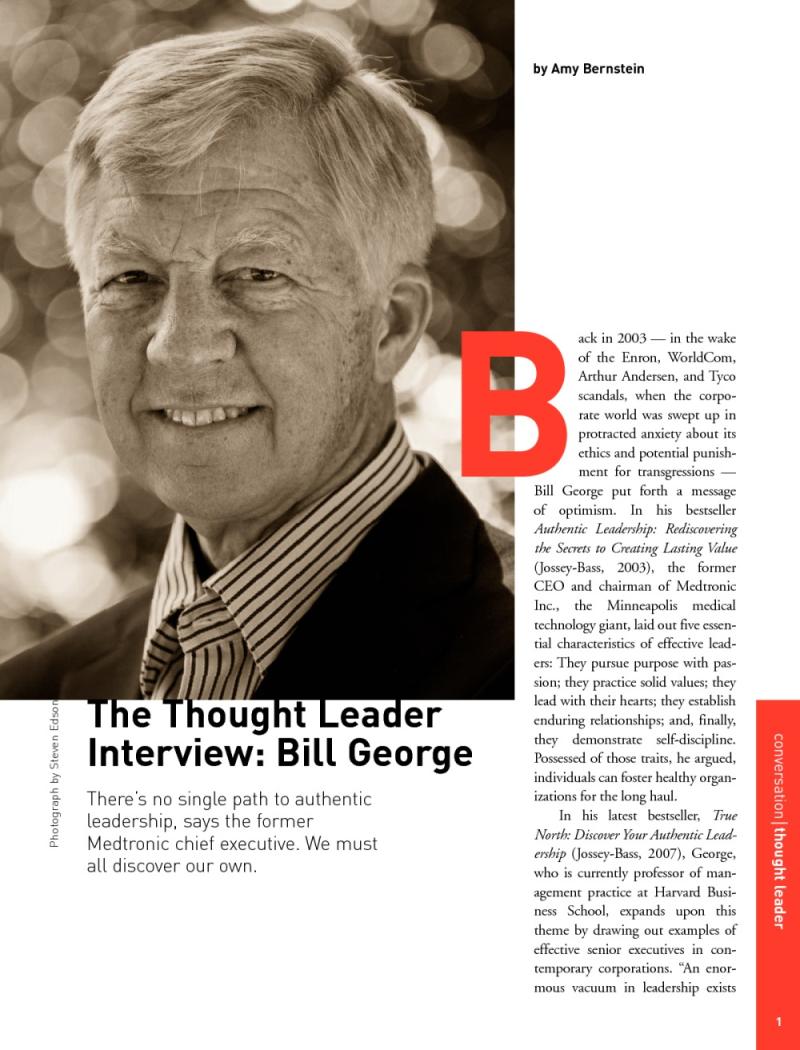 Bill George: The Thought Leader