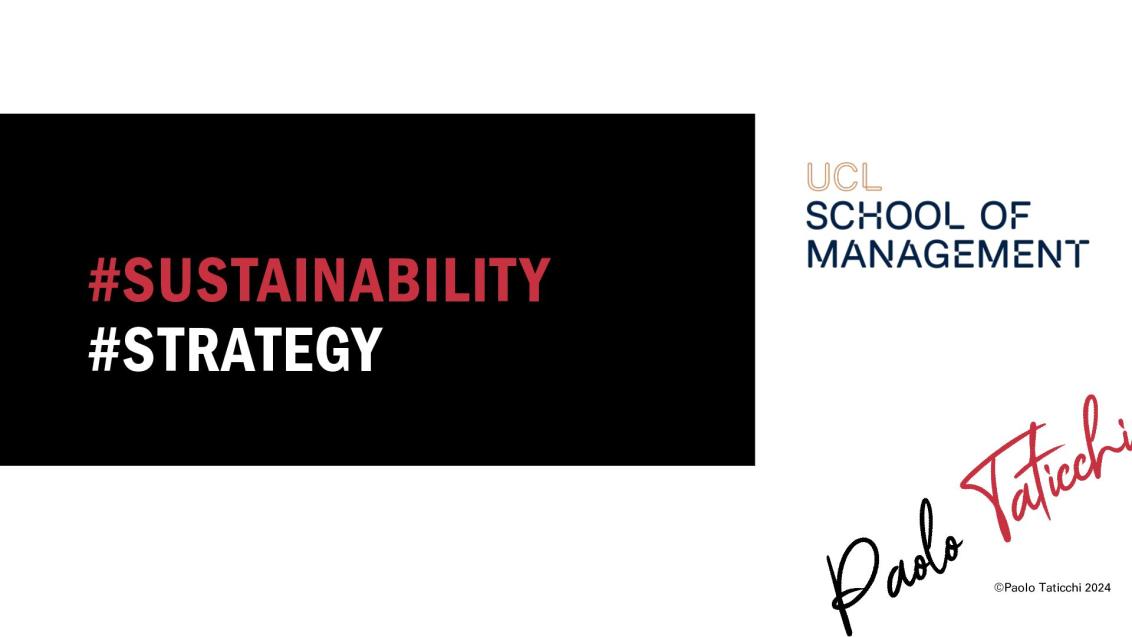 #Sustainability #Strategy