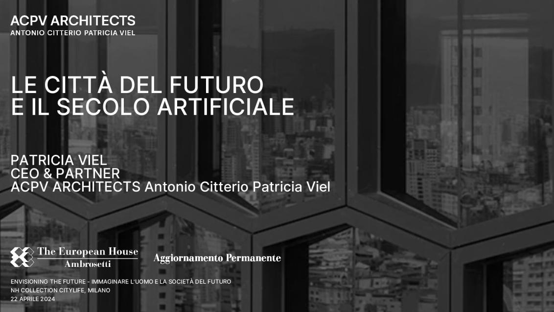 Le città del futuro e il secolo artificiale