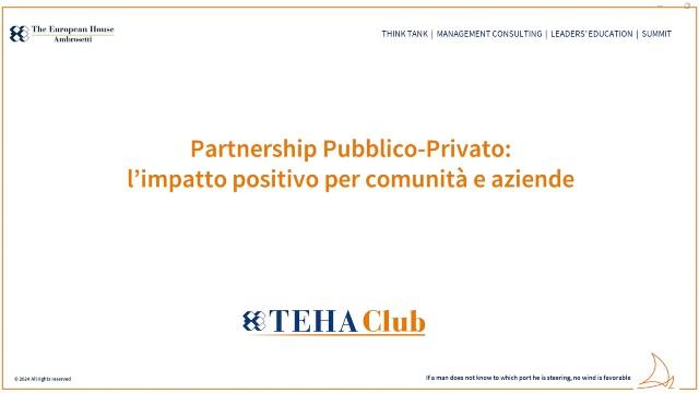 Partnership Pubblico-Privato: l’impatto positivo per comunità e aziende