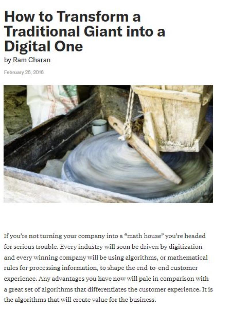 How to transform a traditional giant into a digital one