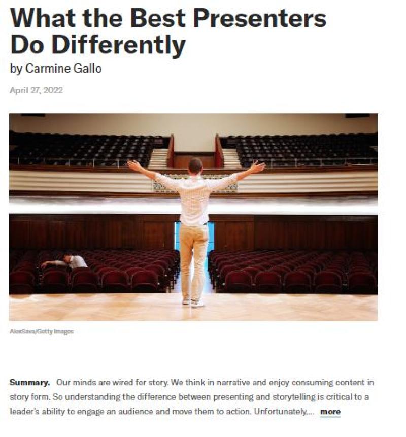 What the best presenters do differently
