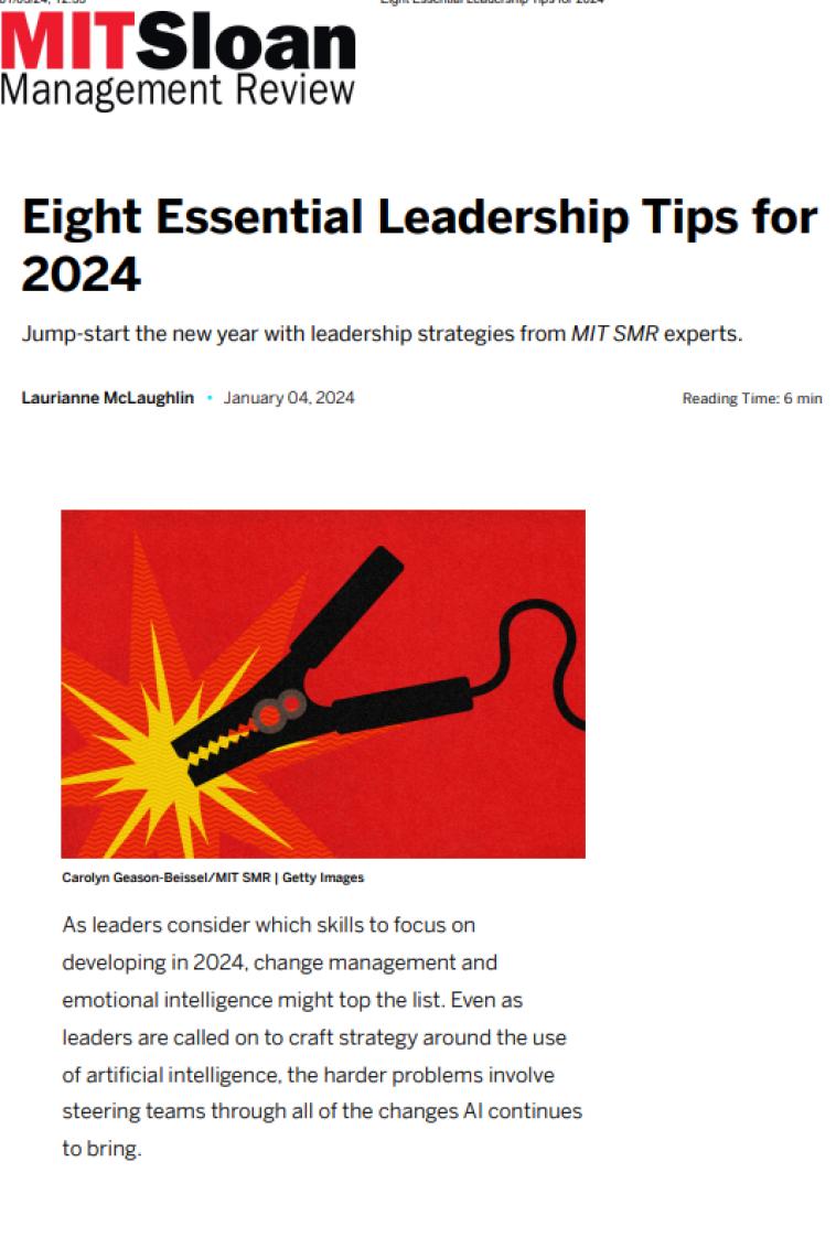 Eight Essential Leadership Tips for 2024