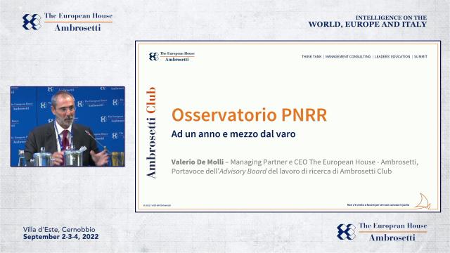 Valerio De Molli - Osservatorio PNRR - Scenario 2022
