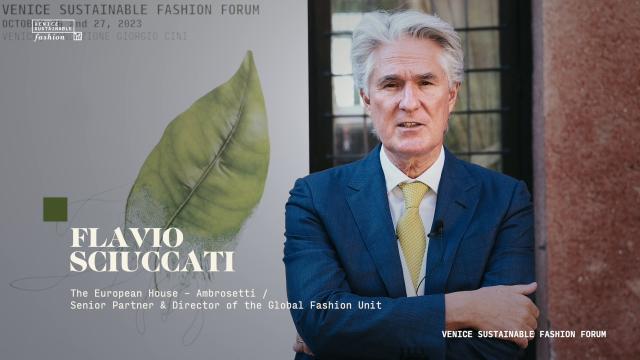 Il settore moda italiano e globale deve accelerare la transizione sostenibile - Flavio Sciuccati